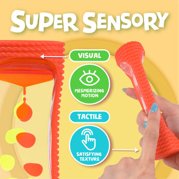Bunmo Liquid Motion Bubbler With Sensory Texture - Liquid Timer - Bubble Timer - Liquid Motion Sensory Toys For Autism, Calming