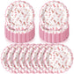 Havawish 100 Pcs Cowgirl Party Plates Decorations Pink Bow Birthday Paper Plates Disposable Bachelorette Party Dinner Tableware 