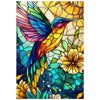 Great Jigsaw Puzzles for mature-themeds 300 Pieces Stained Glass Hummingbird Puzzles for mature-themeds Toys Gift Family Decoration Kids Puzzle