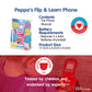 Peppa Pig PP06 Interactive Learning Flip & Learn Toy Phone for Kids, 3+ Years, Multicolor, Plastic