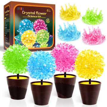 Gobidex Science Kits For Kids, Crystal Growing Kit-Crystals Grow Fast In 24 Hours, Stem Projects Learning & Education Toys Gift For Boys & Girls, Arts And Arafts For Kids Ages 6-8 8-12