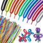 100Pcs 260 Balloons Metallic Long Balloons For Balloon Animals, Thickening Skinny Latex Twisting Balloon For Animals Modeling Ch