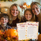 Bltgh Thanksgiving Trivia Quiz Game Cards Turkey Jokes Fall Party Activity for mature-themeds and Teens Autumn Holiday Knowledge Challenge 5x7 Inch Cards with Answer Card