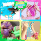 Playbees Glow In The Dark Slime - 24 Pack - Neon Blue, Green, Pink, Yellow Colors - Glowing Slime Kit For Kids - Party Favors, G