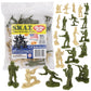 Tim Mee Toy SWAT Army Men - 24 Plastic Figures, Small Size, Tan & OD Green, Model TM-67850, US Made