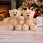 Benben Teddy Bear Stuffed Animal, 5 Pack 8 Inch Small Stuffed Teddy Bear Bulk, Shaggy Plush Toy, Baby Shower Decoration, Gifts F