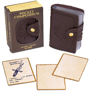Stratagem Pocket Compendium Spellbook Holder| 26 Pages Per Book & 54 Playing Cards| Tabletop Rpg Fantasy Game|Tome Of Recollection,Multicolor