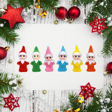 Lovelfstory Elf Accessories Baby, Tiny Christmas Elf Girl And Boy Baby Doll For Xmas Gift (Blue)