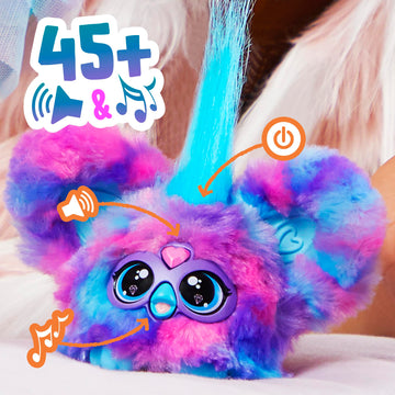 Furby Furblets 2-Pack, Mini Friends Luv-Lee & Mello-Nee, 45+ Sounds Each, Music & Furbish Phrases, Electronic Plush Toys, Red/Green & Purple/Blue, Ages 6+