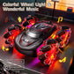 Uregoio Gesture Sensing RC Stunt Car with LED Lights, Double-Sided Flips Driving 360 Rotating, Sidesway, 2.4GHz 4WD Hand Control