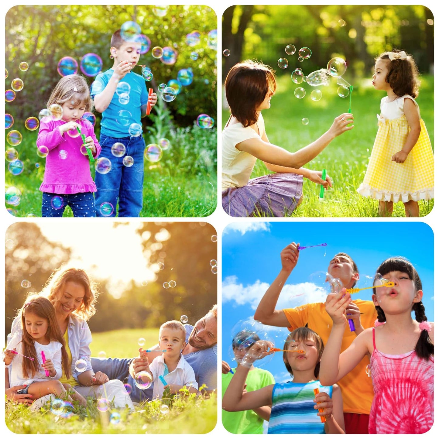 SpringFlower 500 PCS Mini Bubble Wands,Bubble Maker Toys for Kids,Summer Outdoor Bubble Activities,Bubble Party Favors Assortmen