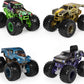 Monster Jam, Official Reveal The Steel 4-Pack of Color-Changing Die-Cast Monster Trucks, 1:64 Scale