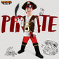 Spooktacular Creations Halloween Pirate Costume Kids  Red Boys Pirate Costume Deluxe Set with Accessories for Toddler Halloween DressUp  Themed Party (Medium  8-10 yrs)