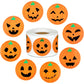 Outus 500 Pieces Pumpkin Stickers Halloween Roll Stickers Round Circle Face Stickers for Halloween Party Decoration