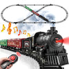 Hot Bee Train Set, Remote Control Train Toys With Luxury Track & Glowing Passenger Carriages, Metal Christmas Tree Train With Smoke, Light And Sound, Toy Train Set For 3 4 5 6 7+ Years Old Boys Gifts