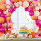 Orange Hot Pink Balloons Arch Garland Kit-148Pcs Orange Pink Balloon For Birthday Anniversary Baby Shower Engagement Wedding Ret