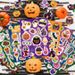16 Sheets Halloween Stickers For Kids Halloween Theme Stickers Non-Repeating,Halloween Goodie Bag Fillers Halloween Party Favors