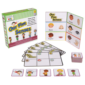LEARNING ADVANTAGE Our 5 Senses Game | Learning Game for Kids Ages 3+ | Teach The 5 Senses | Practice Descriptive Language