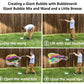 Bubbleventi Giant Bubble Kit | Made In Usa | Includes 1 Wooden Wand, A Tips And Tricks Booklet, And 1 Bubble Mix - Makes 4 Gallons Of Big Bubble Solution For Birthdays And Stem Fun