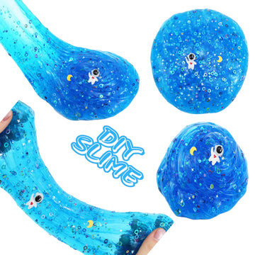 Blue Sky Space Rocks Scented Crunchy Slime,Galaxy Slime Super Soft And Non-Sticky, Great For Birthday Gifts For Girl And Boys Sl
