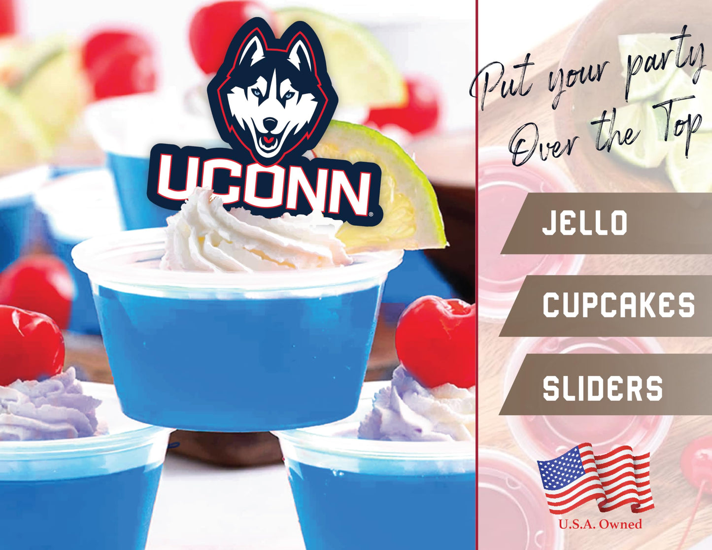 Uconn Huskies Party Supplies (42 Pieces) For University Of Connecticut Graduation, Tailgating And Birthday Party Decorations Wit