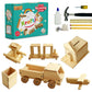 Kraftic Woodworking Building Kit for Kids and Adults, with 6 Educational Arts and Crafts DIY Carpentry Construction Wood Model K