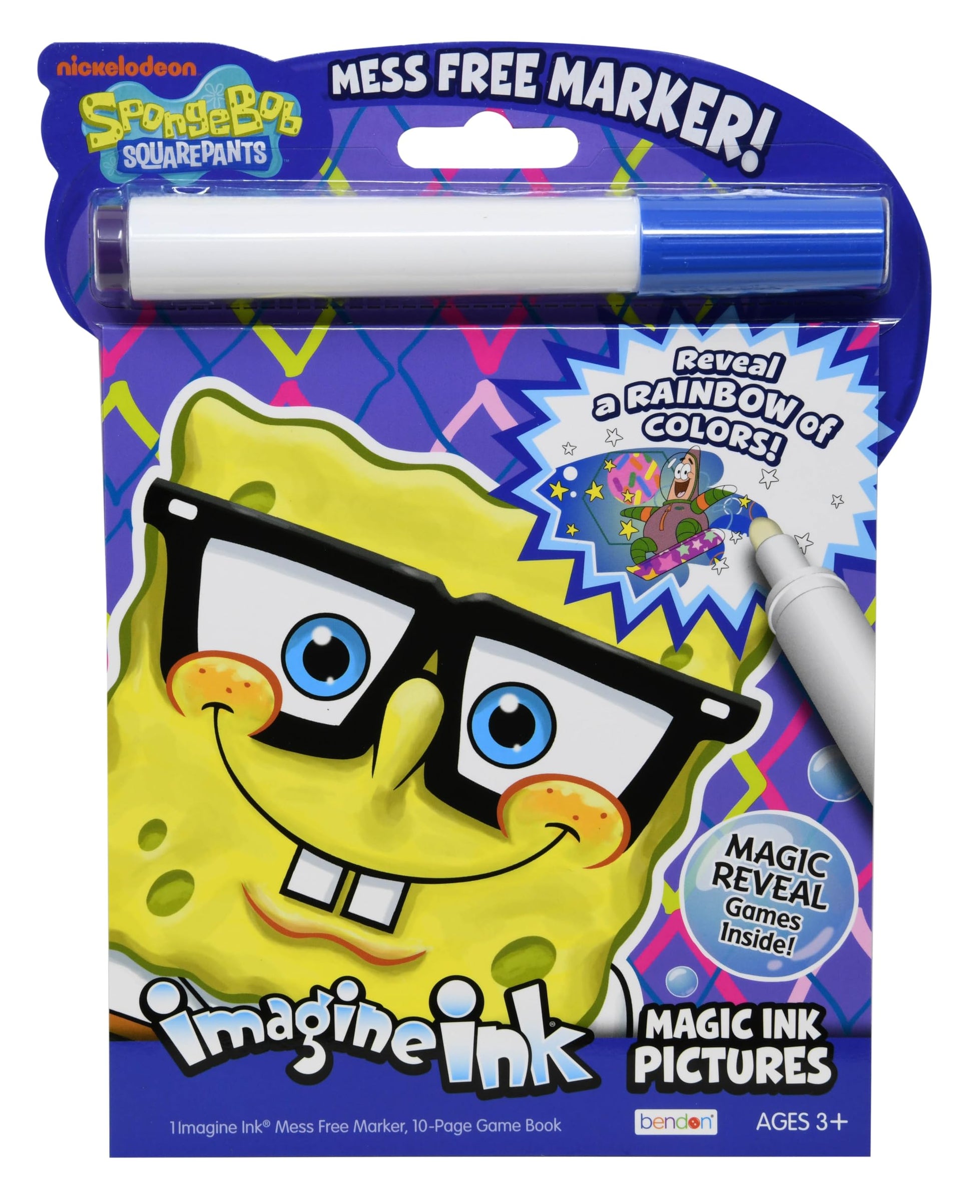 Bendon Spongebob Squarepants Imagine Ink | Sponge Bob Square Pants Coloring Book | Spongebob Squarepants Party Favors | Imagine 