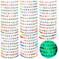 Ecation 96 Pcs Beaded Friendship Bracelets Bulk Colorful Glow in the Dark Bracelets Inspired Letter Bracelets Y2k Stretchy Prepp