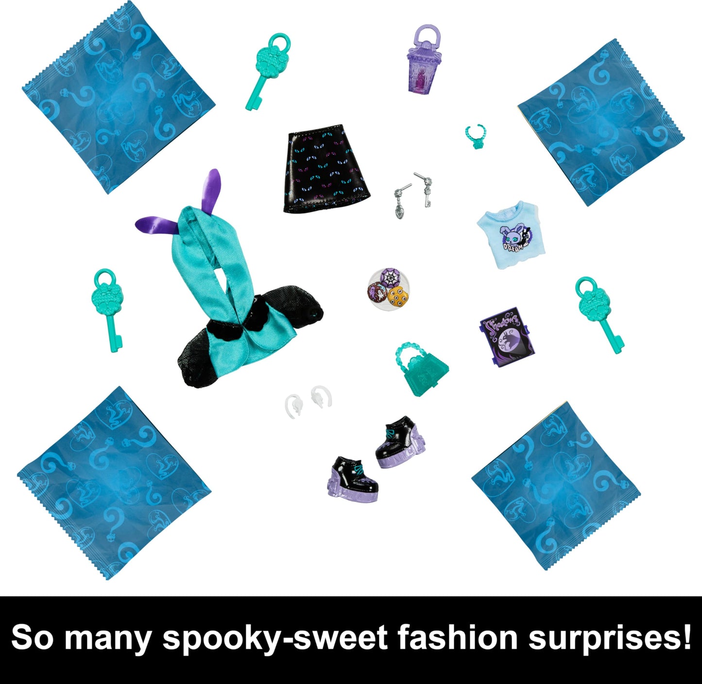 Monster High Skulltimate Secrets Neon Frights Doll & Accessories, Twyla With Dress-Up Locker & 19+ Surprises