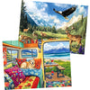 2 Pack 500 Pieces Puzzle for mature-themeds Grassland Snow Mountain Scenery Puzzles Deer Jigsaw Puzzles 500 Pieces RV Travel Puzzles 500 Piece mature-themed Puzzle Challenging Family Activity Great Gift