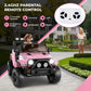 Hikole Electric Ride on Car for Kids, 12V Battery Powered Car w/Parent Remote Control, Music, Windshield, Spring Suspension, 3 S