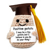 Positive Potato With Encouraging Message - Emotional Support Potato Gift (2.95'' X 1.97'') Positive Crochet Gifts For Friends, C