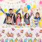 Dydamud Boba Tea Party Decorations,3Pcs Bubble Tea Birthday Tablecloths Waterproof Plastic Boba Table Covers For Boba Party Deco