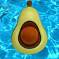 Inflatable Pool Floats - Avocado Pool Raft, Peach Pool Float, Gold Glitter Pool Float (Avocado)