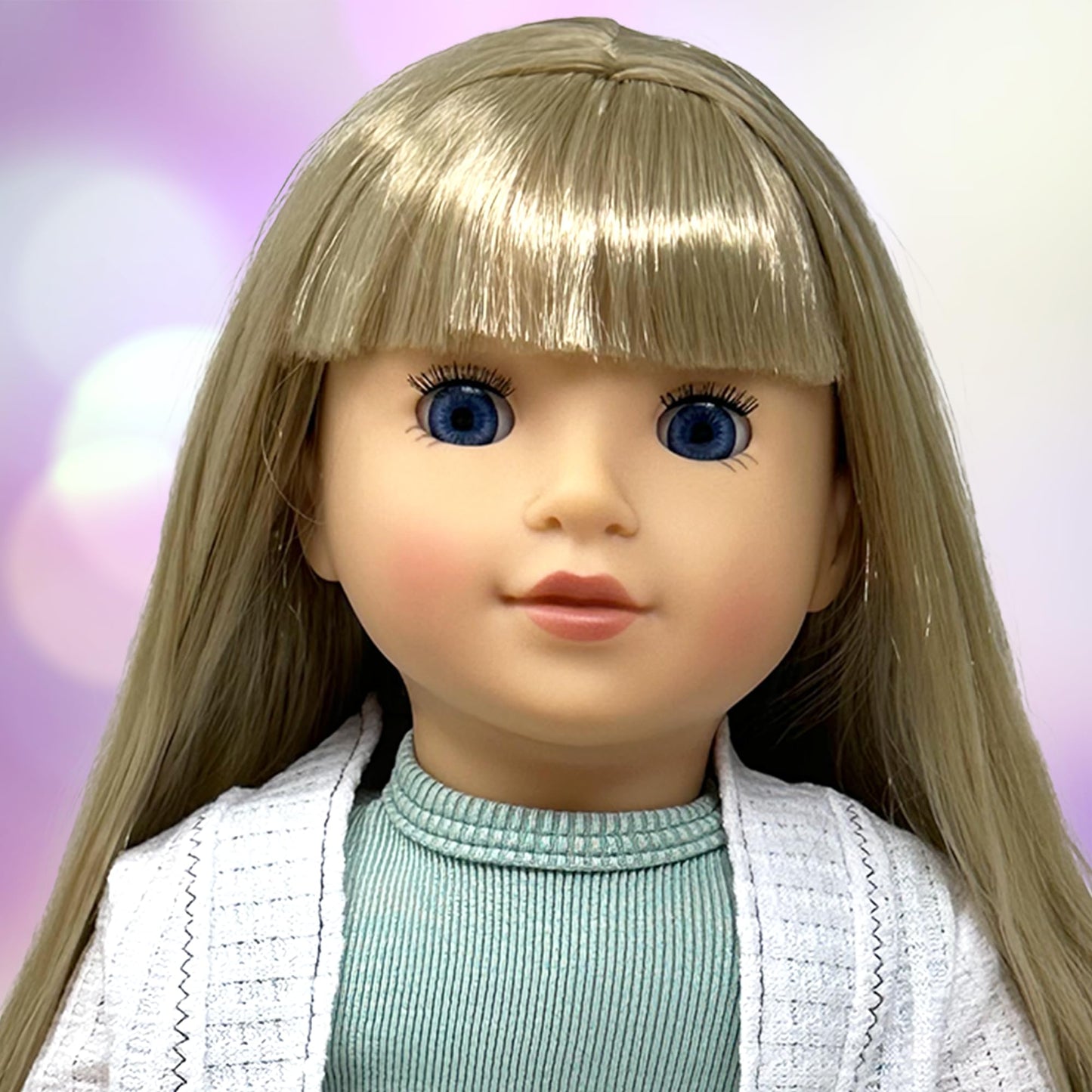 18 Inch Dolls With Soft Hair And Accessories – Soft Body Doll With Sleeping Eyes, Poseable Vinyl Arms & Legs, Dress Outfit – Cute 18' Doll Set For Girls - Original 18' Doll