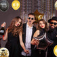 Jonhamwelbor 45Th Birthday Balloons 45 Years Black Gold Latex Confetti Printed Number Balloons For Men Women Birthday Party Deco