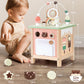PairPear Wooden Activity Cube - Montessori Toys for Toddlers, Multifunctional Play Center, Early Educational Development, Model U15022