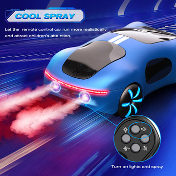 AEROQUEST Gesture Sensing Remote Control Car, Drift RC Stunt Car with Light Spray & Sound, 2.4GHz Hobby RC Cars Toy for Kids, 36