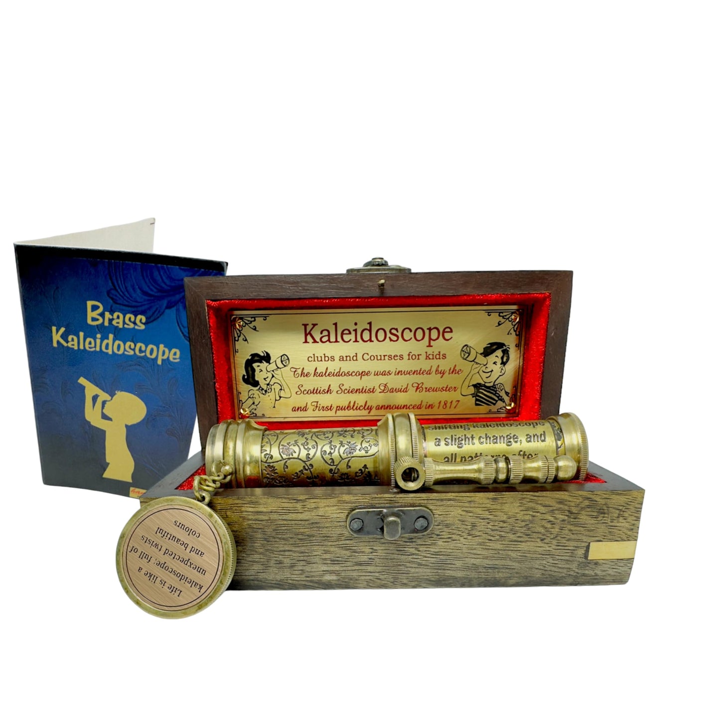 Handmade Brass Kaleidoscope Time Memory To The Next Generation Vintage Collection Magic Kaleidoscope Birthday Gift Educational Gift Sentimental Gift For Kids And Adults Any Age Patterns Will Vary