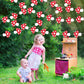 Sinload 8 Pieces Mushroom Party Decorations Red Mushroom Garlands Wild Mushroom Paper Cutouts Forest Plant Hanging Banner Decor