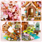 Vziimo Cherry Blossom Bonsai Tree Building Sets, Japanese Tree House Model Sets For Adults, 1149 Pcs Mini Bricks Creative Gifts