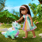 American Girl WellieWishers Ashlyn Doll Playset with Crisella Dragon, Dress & Accessories, 14.5-inch, Multicolor, Model HYK32