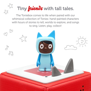 Tonies Creative Audio Character - Record And Upload Up To 90 Minutes Of Your Own Stories And Songs - Light Blue/Dark