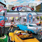 Masterpieces 550 Piece Jigsaw Puzzle For Adults, Family, Or Youth - Rock & Rolla Diner - 18''X24'' - Nostalgic Retro Jigsaw Puzz
