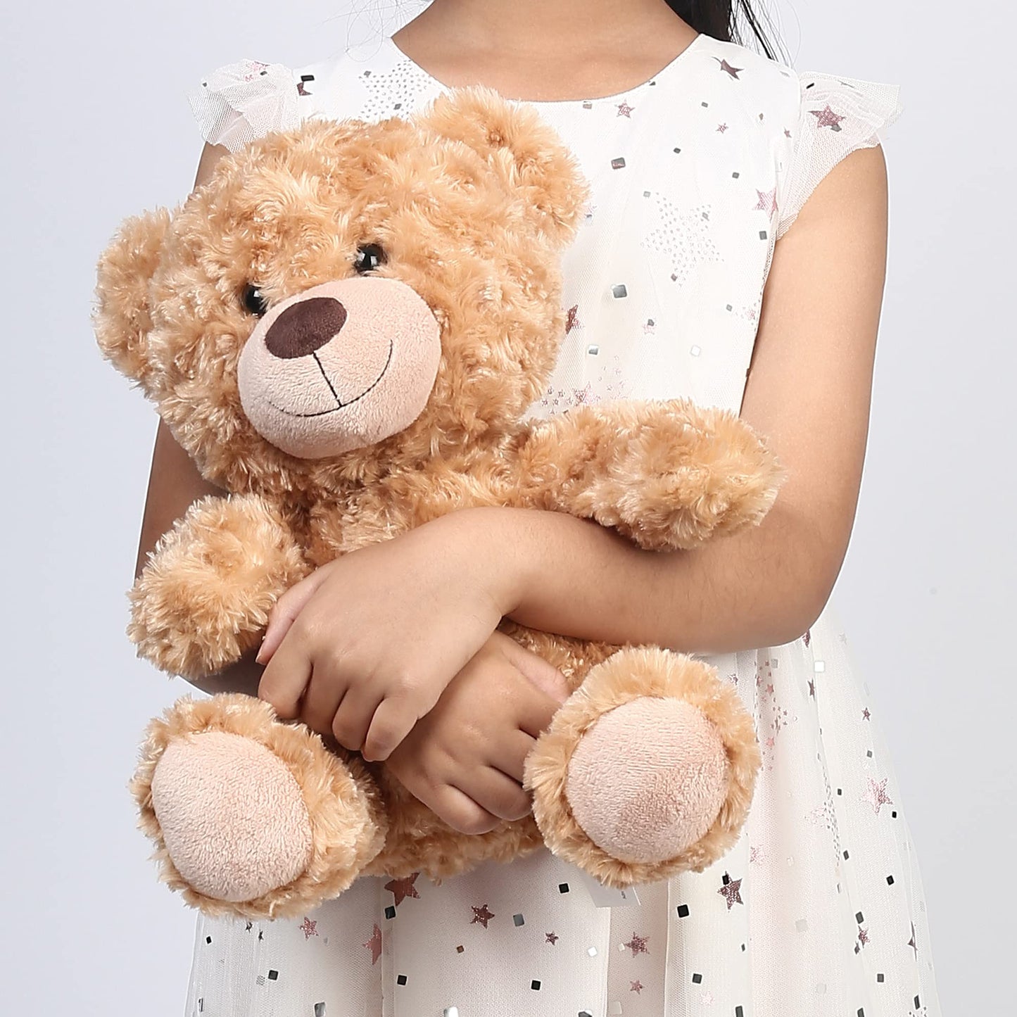 Benben Brown Teddy Bear Stuffed Animal, 12 Inch Cute Shaggy Stuffed Bear Plush Toy, Baby Shower Decoration, Valentines' Day Birt