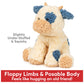 GUND Cozys Collection Cow Plush Toy, Cream/Blue, 10”, Stuffed Animal for Ages 1+, Perfect Spring Decor