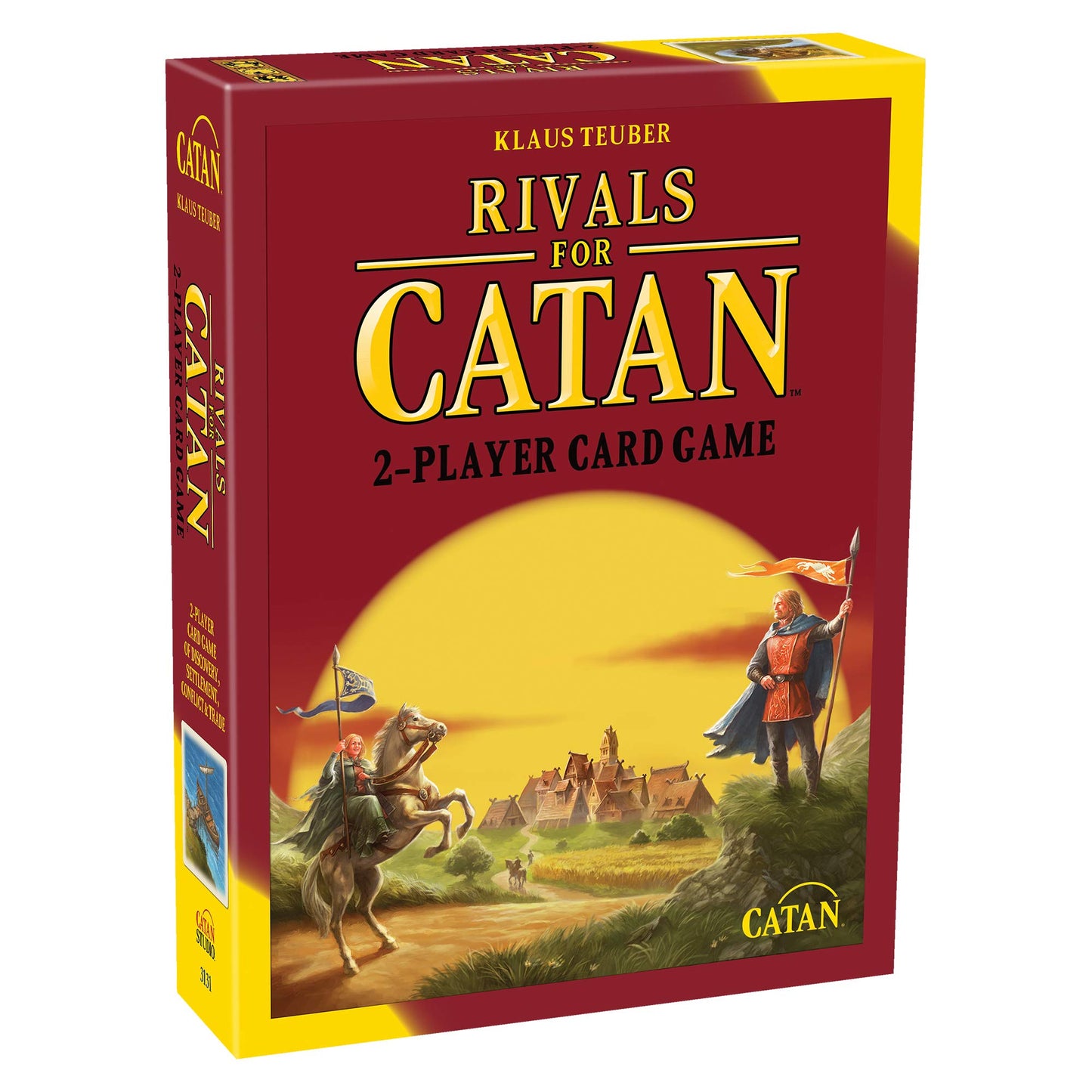 CATAN Rivals for CATAN Card Game - Strategy Game for 2 Players, Ages 10+, Multi-colored, 89.375 cu in, Model 5511619