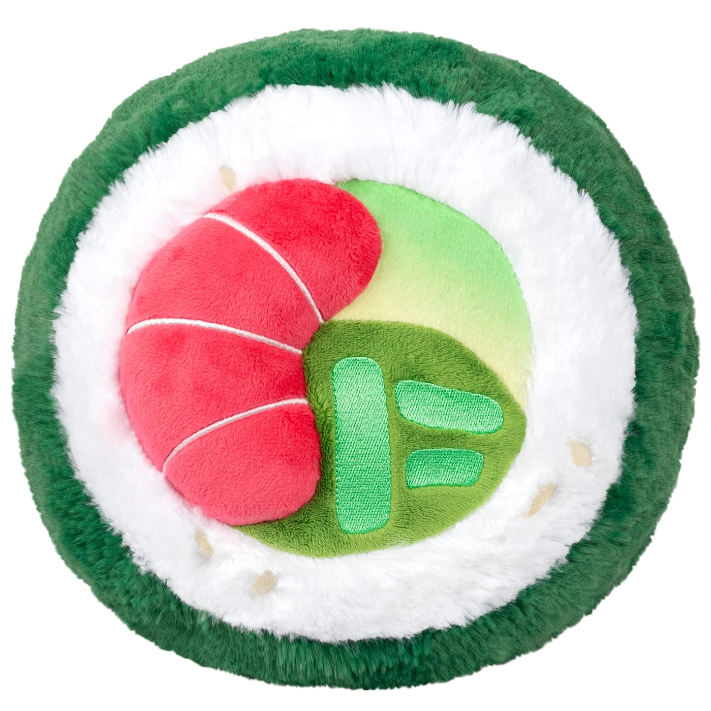 Squishable Mini Sushi Roll Plush Toy - Green, Soft Plush Material, Model 841024115352