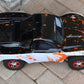 SummitLink Compatible Custom Body Muddy Orange Over White/Black Replacement for 1/10 Scale RC Car or Truck (Truck not included)