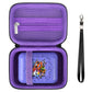 Supmay Carrying Case For Bitzee/Disney Interactive Toy/Magicals Interactive Toy Digital Pet, Gifts For Virtual Pet Enthusiast/Girls & Boys, Travel Case With Mesh Pocket For Battery, Cable,Black+Purple